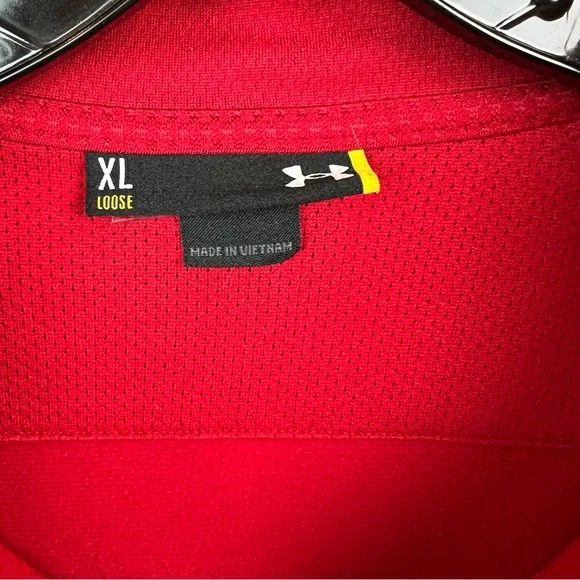 Under Armour Full Zip Red Knit Jacket - Picture 6 of 8
